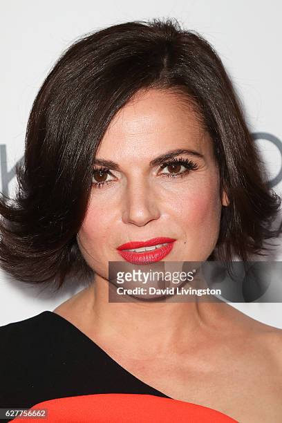 Actress Lana Parrilla arrives at the TrevorLIVE Los Angeles 2016 Fundraiser at The Beverly Hilton Hotel on December 4, 2016 in Beverly Hills,...