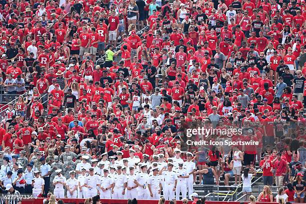 Rutgers Scarlet Knights Fans during the game between the Rutgers Scarlet Knights and the Howard Bison played at High Point Solutions Stadium in...