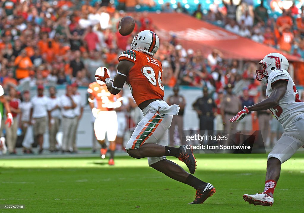 NCAA FOOTBALL: SEP 10 FAU at Miami