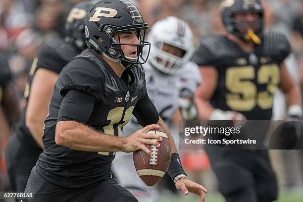 Purdue University quarterback David Blough during the NCAA football game between the Purdue Boilermakers and Cincinnati Bearcats at Ross-Ade Stadium...