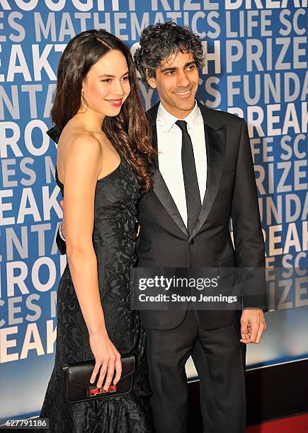 Kelcey Morton of HackerOne and Jeremy Stoppelman, CEO of Yelp attend the Red Carpet at the 5th Annual Breakthrough Prize Ceremony at NASA Ames...