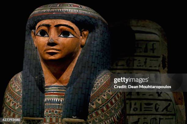 The Inner coffin of Kekoe displayed in part in the permanent Egyptian collection and also part of the 'Queens of the Nile' Exhibition held at the...