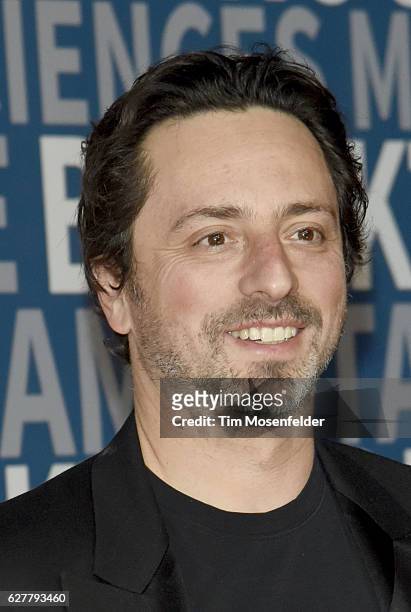 Sergey Brin attends the 5th Annual Breakthrough Prize Ceremony at NASA Ames Research Center on December 4, 2016 in Mountain View, California.