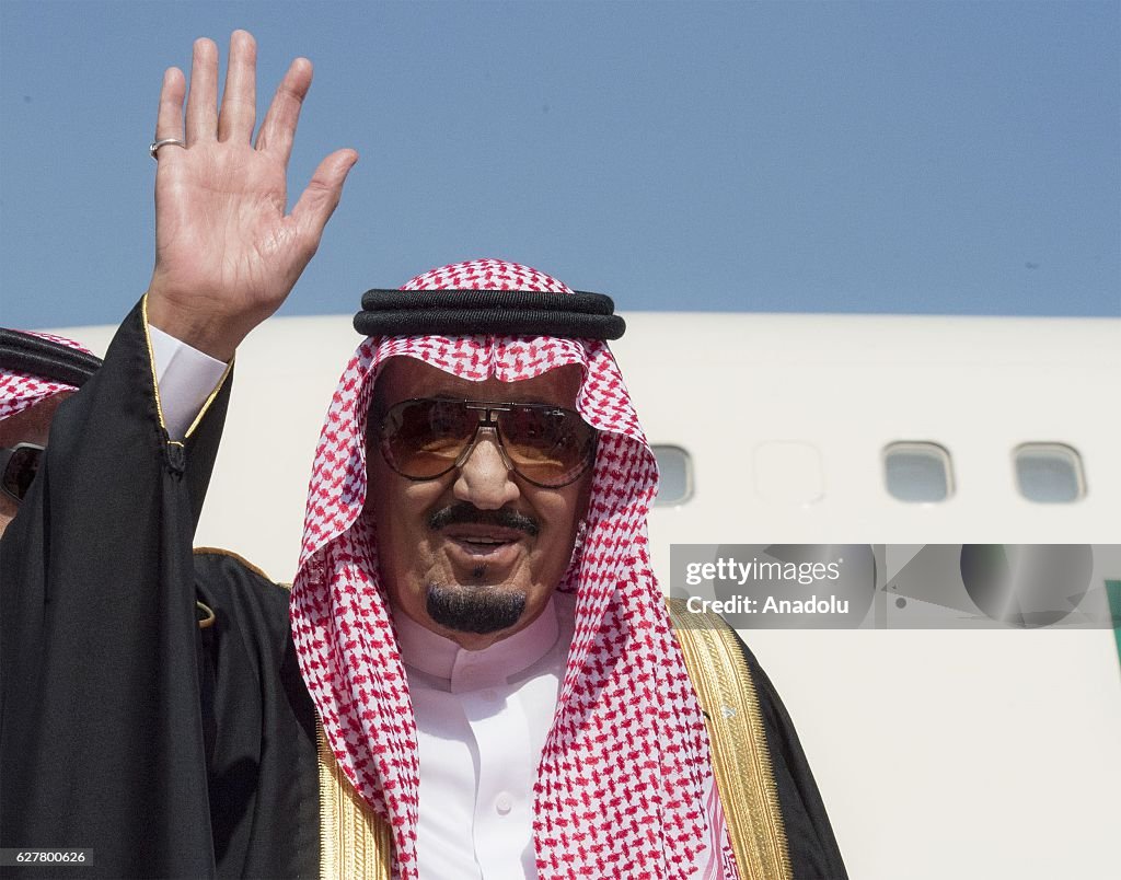 King of Saudi Arabia Salman bin Abdulaziz leaves Dubai