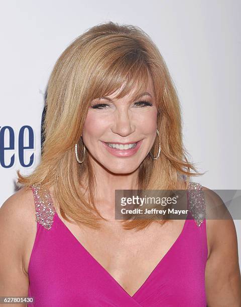 Personality Leeza Gibbons attends the TrevorLIVE Los Angeles 2016 Fundraiser at the Beverly Hilton Hotel on December 04, 2016 in Beverly Hills,...