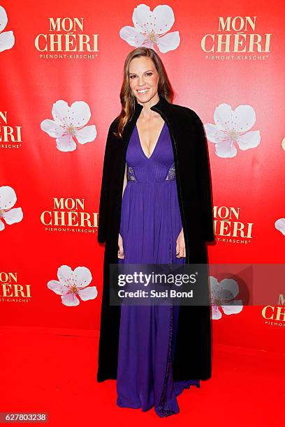 Hilary Swank attends the Mon Cheri Barbara Tag at Postpalast on December 2, 2016 in Munich, Germany.