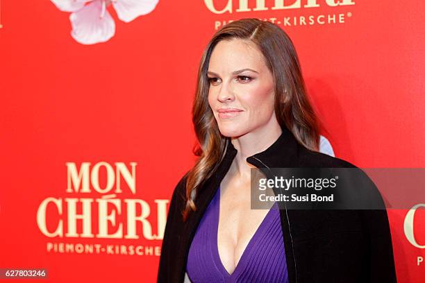 Hilary Swank attends the Mon Cheri Barbara Tag at Postpalast on December 2, 2016 in Munich, Germany.