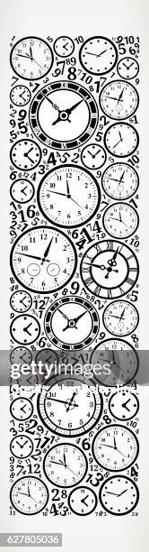 ilustrações de stock, clip art, desenhos animados e ícones de letter i on time and clock vector icon pattern - 10 seconds or greater