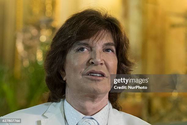 Camilo Sesto attends to the new song 'Our Father' presentation at San Anton Church on December 5, 2016 in Madrid, Spain.