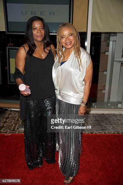 Casting Director Leah Daniels Butler and Radio Personaility Margaret Prescod attend ANWOL's 18th Annual Gala at Omni Los Angeles Hotel on December 4,...