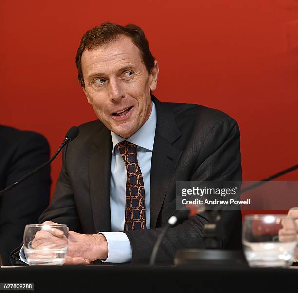 Emilio Butragueno during a 'Liverpool and Real Madrid Legends' Press Conference at Anfield on December 5, 2016 in Liverpool, England.