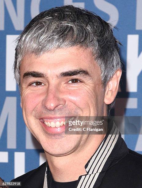 Co-Founder of Google and CEO of Alphabet, Larry Page attends the 2017 Breakthrough Prize at NASA Ames Research Center on December 4, 2016 in Mountain...