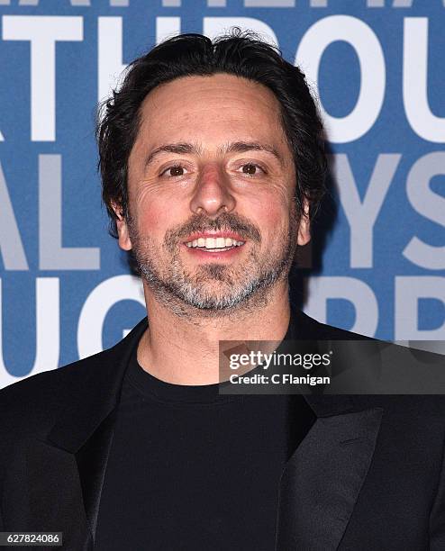 Breakthrough Prize Co-founder and Co-founder of Google, Sergey Brin attends the 2017 Breakthrough Prize at NASA Ames Research Center on December 4,...