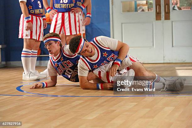 Globetrotters" - When Adam attends a Globetrotters game, he falls in love with the "theatrics" of the team and tries doing his own tricks on the...