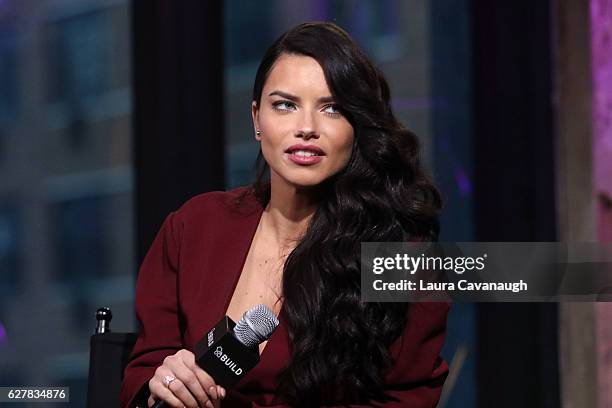 Adriana Lima attends Build Presents Victoria's Secret Angels at AOL HQ on December 5, 2016 in New York City.