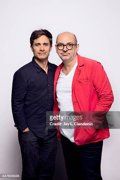 Actor Gael Garcia Bernal, and director Pablo Larrain, from the film Neruda, pose for a portraits at the Toronto International Film Festival for Los...