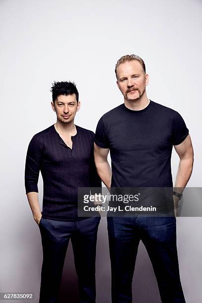 Producer Jeremy Chilnick and director Morgan Spurlock, from the film Rats, pose for a portraits at the Toronto International Film Festival for Los...