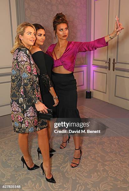 Lydia Bright, Jess Wright and Ferne McCann attend the annual British Takeaway Awards, in association with Just Eat at the Savoy Hotel, in London. The...