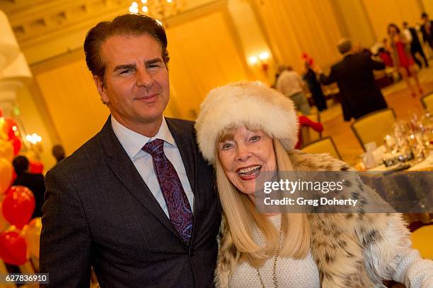 Actors Vincent De Paul and Terry Moore attend The Thalians Presidents Club's "Holiday Brunch Spectacular" at Montage Beverly Hills on December 4,...