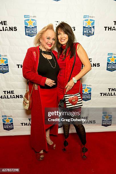 Carol Connors and Holly Anderson arrive for The Thalians Presidents Club's "Holiday Brunch Spectacular" at Montage Beverly Hills on December 4, 2016...