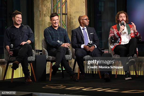 Directors Josh Gordon and Will Speck, and actors Courtney B. Vance and T. J. Miller speak at Build Presents T.J. Miller, Courtney B. Vance and...