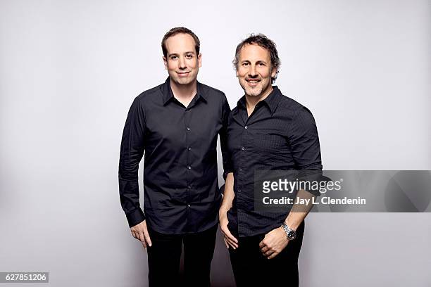 Kief Davidson and Richard Ladkani, co-directors of the movie "The Ivory Game", pose for a portrait at the Toronto International Film Festival for Los...