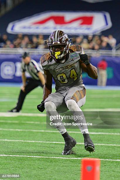 Western Michigan Broncos Wide Receiver Corey Davis runs a route during the MAC Championship game between the Ohio Bobcats and the Western Michigan...