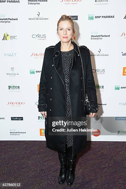 French actress Karin Viard, Laureate of the prize of the woman of influence Coup de Coeur, attends the "Prix De La Femme D'Influence De L'Annee"...