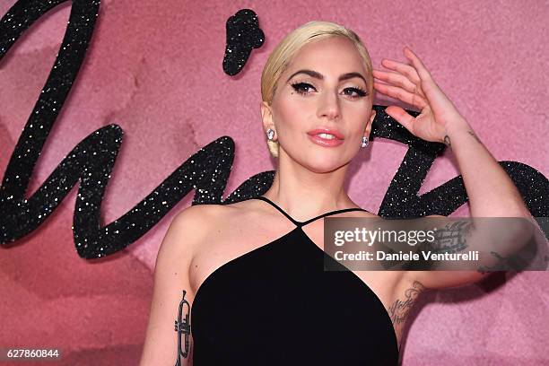 Lady Gaga attends The Fashion Awards 2016 on December 5, 2016 in London, United Kingdom.