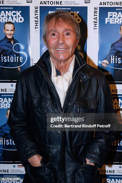 Director Francis Veber attends Franck Ferrand performs in his Show "Histoires" at Theatre Antoine on December 5, 2016 in Paris, France.