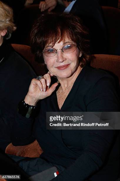 Actress Marlene Jobert attends Franck Ferrand performs in his Show "Histoires" at Theatre Antoine on December 5, 2016 in Paris, France.