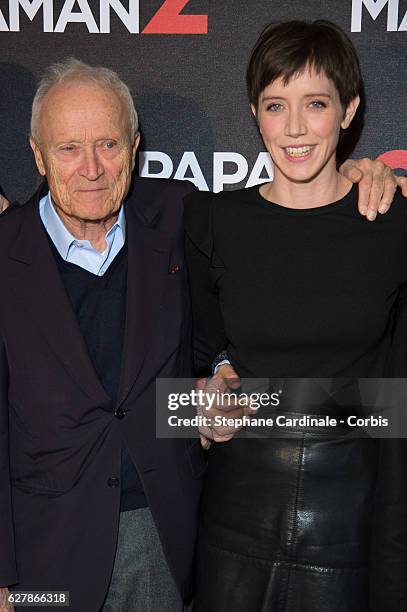 Jerome Seydoux and Sara Giraudeau attend the "Papa ou Maman 2" Paris Premiere At Cinema Gaumont Alesia, on December 5, 2016 in Paris, France.