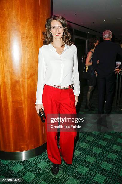 German actress Katrin Wrobel attends the 1st Anniversary Celebration Of Berlin Blonds on December 5, 2016 in Berlin, Germany.