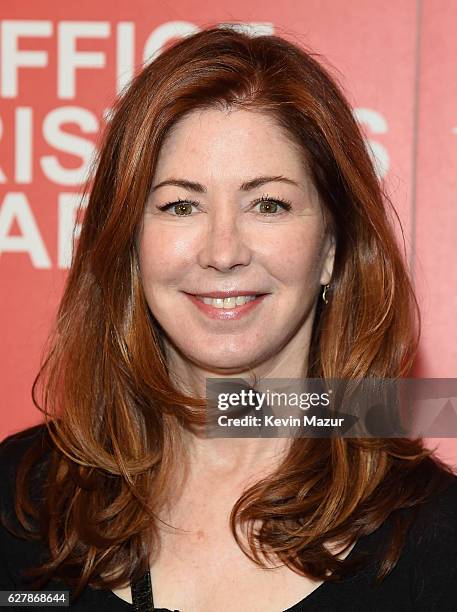 Dana Delany attends the Paramount Pictures with The Cinema Society & Svedka host a screening of "Office Christmas Party" at Landmark Sunshine Cinema...