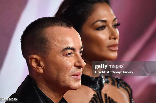 Nicole Scherzinger and Julien MacDonald attend The Fashion Awards 2016 on December 5, 2016 in London, United Kingdom.