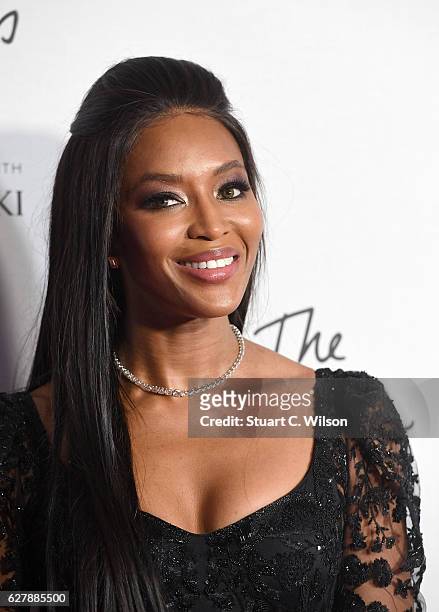 Model Naomi Campbell poses in the winners room at The Fashion Awards 2016 at Royal Albert Hall on December 5, 2016 in London, England.