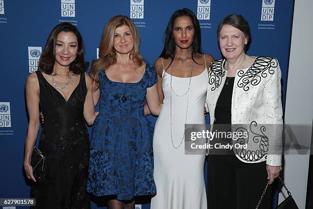 Actress and UNDP Goodwill Ambassador Michelle Yeoh, Actress and UNDP Goodwill Ambassador Connie Britton, Executive Producer, author, and host Padma...