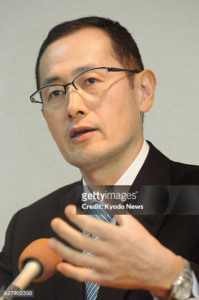 Japan - Nobel Prize-winning Japanese scientist Shinya Yamanaka speaks during a press conference in Kyoto, western Japan, on Feb. 10, 2014. Yamanaka...