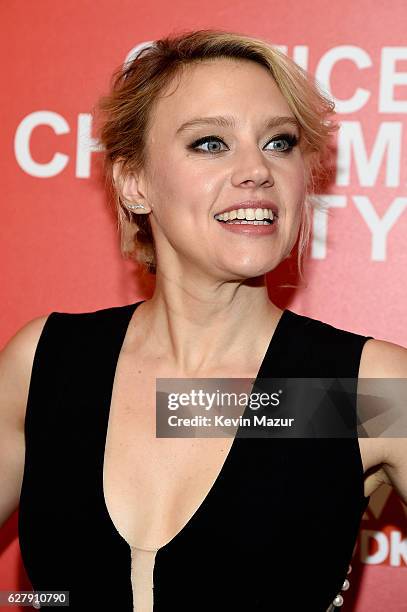 Kate McKinnon attends the Paramount Pictures with The Cinema Society & Svedka host a screening of "Office Christmas Party" at Landmark Sunshine...