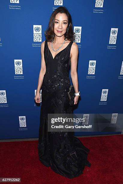 Goodwill Ambassador, actress Michelle Yeoh attends the 2016 United Nations Development Programme Global Goals Gala at Phillips on December 5, 2016 in...