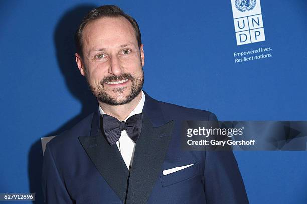 His Royal Highness Crown Prince Haakon of Norway attends the 2016 United Nations Development Programme Global Goals Gala at Phillips on December 5,...