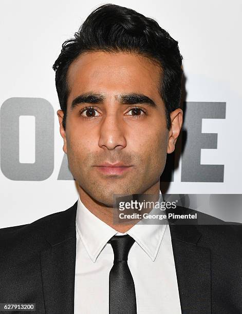 Actor Al Mukadam attends "Miss Sloane" Toronto Premiere held at Isabel Bader Theatre on December 5, 2016 in Toronto, Canada.