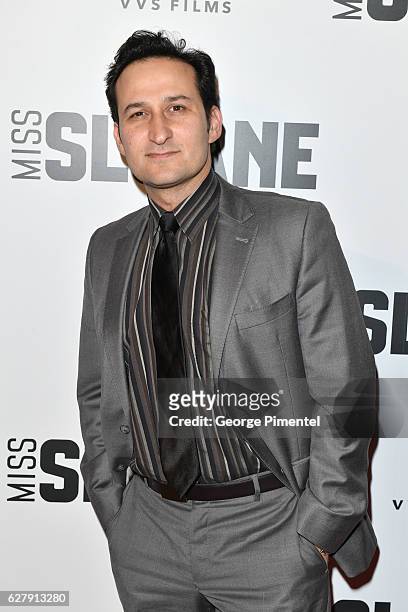 Actor Raoul Bhaneja attends "Miss Sloane" Toronto Premiere held at Isabel Bader Theatre on December 5, 2016 in Toronto, Canada.