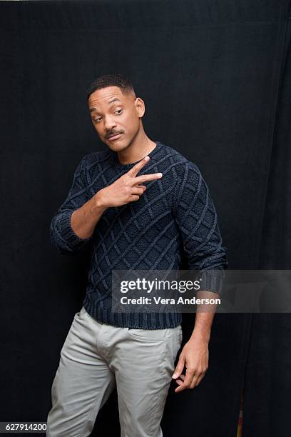 Will Smith at the "Collateral Beauty" Press Conference at the Crosby Street Hotel on December 2, 2016 in New York City.