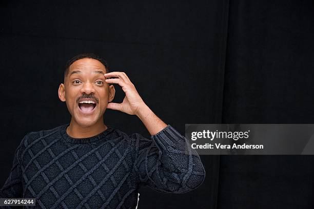 Will Smith at the "Collateral Beauty" Press Conference at the Crosby Street Hotel on December 2, 2016 in New York City.