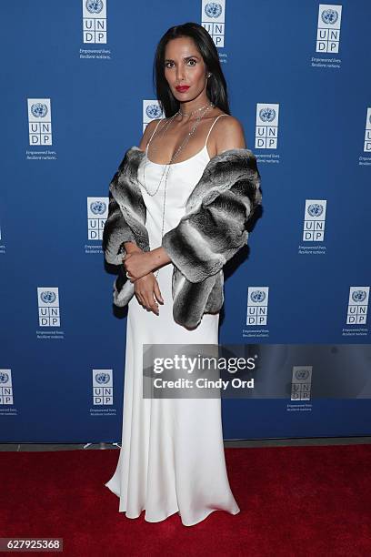 Executive Producer, author, and host Padma Lakshmi attends the United Nations Development Programme Inaugural Global Goals Gala: A Night for Change...