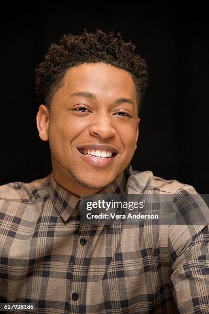 Jacob Latimore at the "Collateral Beauty" Press Conference at the Crosby Street Hotel on December 3, 2016 in New York City.