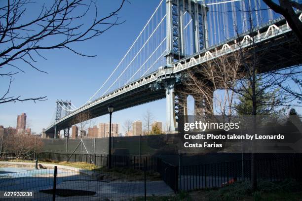 the blue bridge - leonardo costa farias stock-fotos und bilder