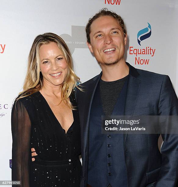 Actress Maria Bello and Elijah Allan-Blitz attend Equality Now's 3rd annual "Make Equality Reality" gala at Montage Beverly Hills on December 5, 2016...