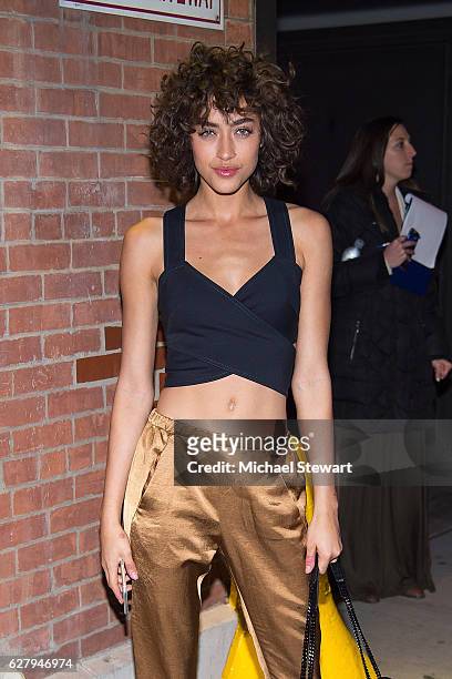 Model Alanna Arrington attends the Victoria's Secret Fashion Show viewing party at the Highline Stages on December 5, 2016 in New York City.